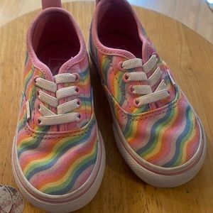 Rainbow vans toddler size 6.5